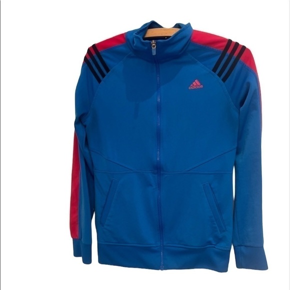 2/40$ ADIDAS vest Y2K look bleu size small - Picture 1 of 5